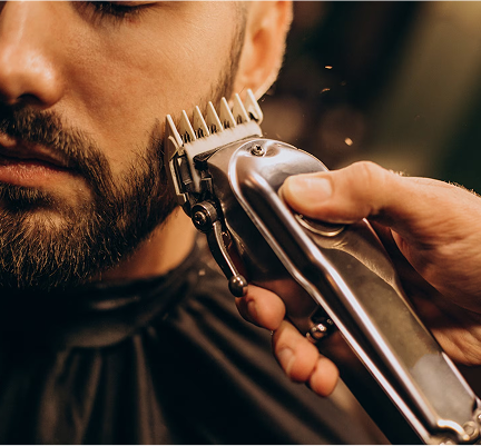 arreglo de barba con maquina